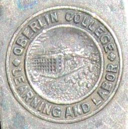 Oberlin College logo on spoon