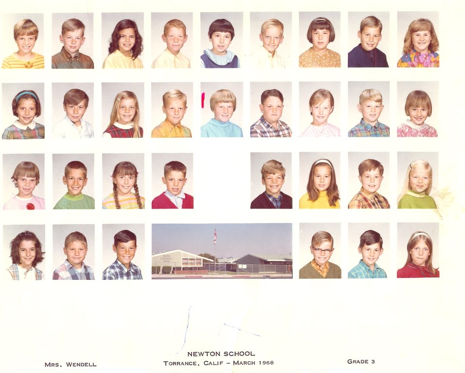 Newton School (Torrance) 1968 Mrs. Wendell's
                  grade 3 class