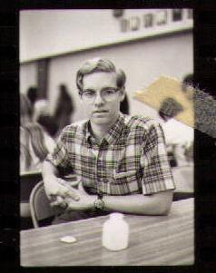 Tom Mills with OJ container