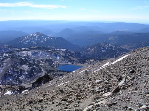 Mt. Lassen trail switchbacks